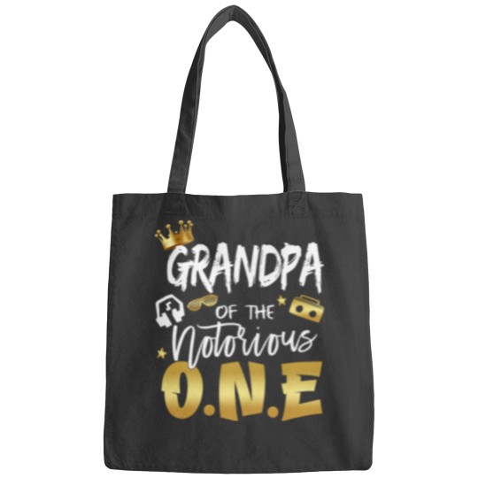 Discover Grandpa Of The Notorious One Old School Hip Hop 1st Birthday Bags