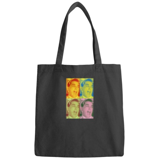 Discover Ray Liotta Laugh mafias gangster movie Goodfellas painting multicolor Essential Bags