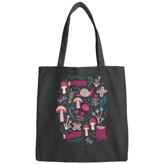 Discover Dark Greens mushrooms Field Forest Bags