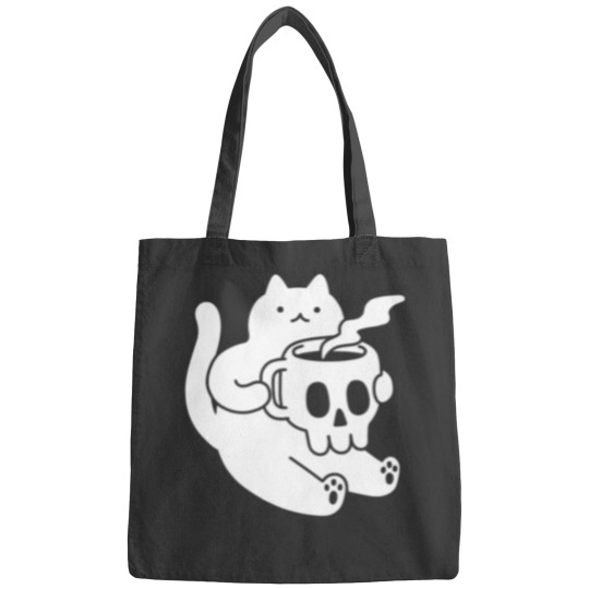 Discover Cat and Skull Mug Classic Bags