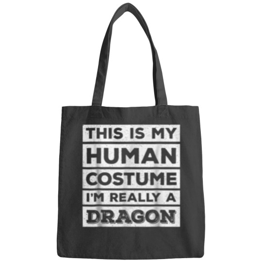 Discover Human Costume Dragon Fires Breathing Beast Wings Fitted Scoop Bags