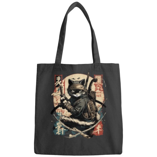 Discover Cat Samurai Classic Bags