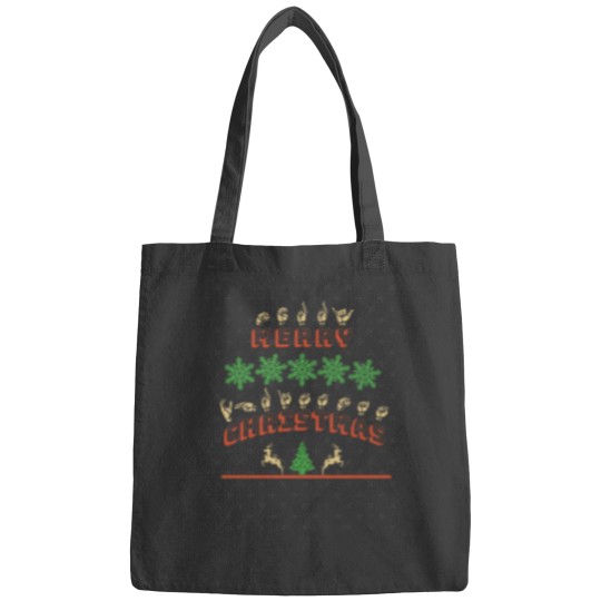 Discover ASL Merry Christmas American Sign Language GIft Bags