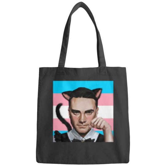 Discover Ben Shapiro Catboy maid Trans pride flag Bags