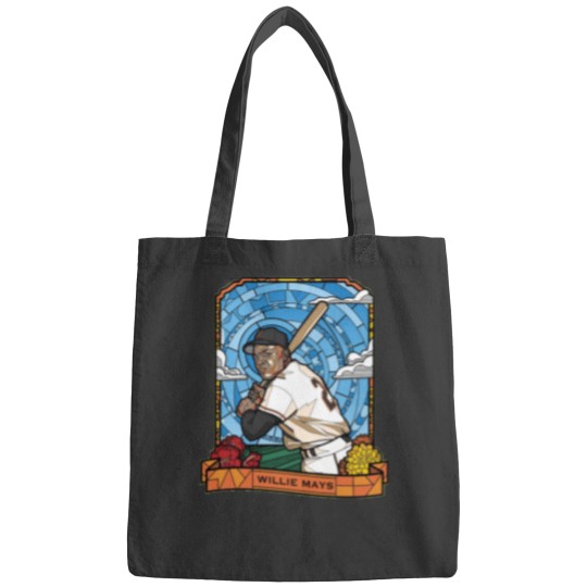 Discover WILLIE MAYS STAINED GLASS - Willie Mays - Bags