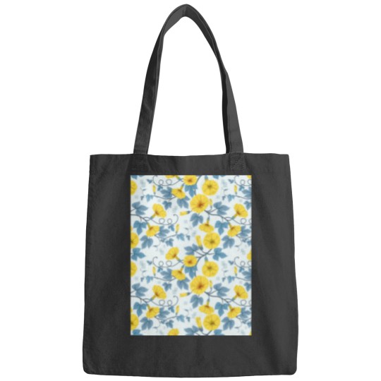 Discover Yellow Cosmos Flowers Floral Art Print Graphic Bags