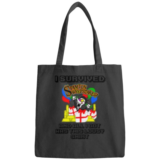 Discover SPAMTON SWEEPSTAKES SHIRT Bags