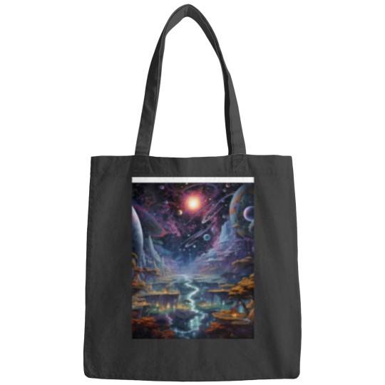 Discover Cosmic Dream Land Graphic Bags