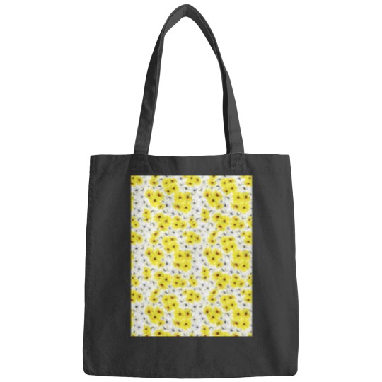 Discover Daisy Daisies Yellow Floral Colorful Pattern Graphic Bags