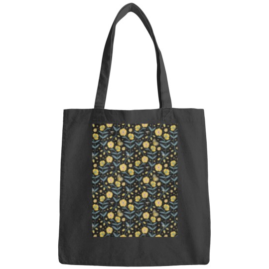 Discover Yellow flowers Graphic Bags