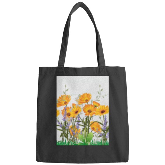 Discover Garden full of flowers Tri-blend Bags