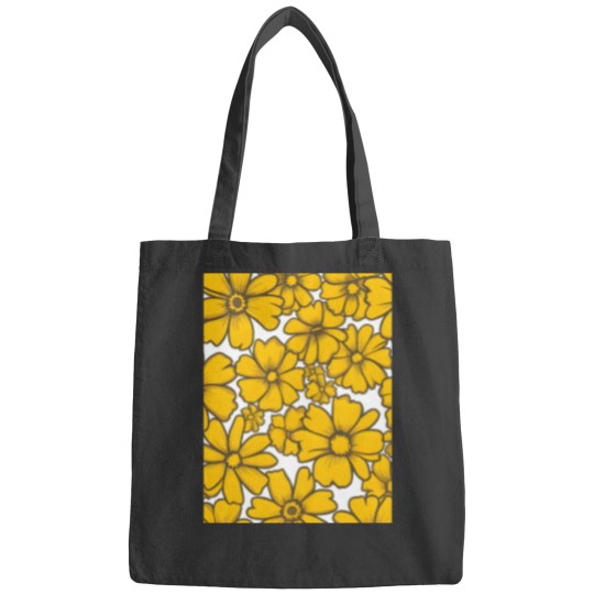 Discover Sunny Day Floral Pattern Graphic Bags