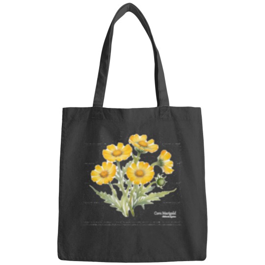 Discover Yellow Corn Marigold Botanical Style Classic Bags