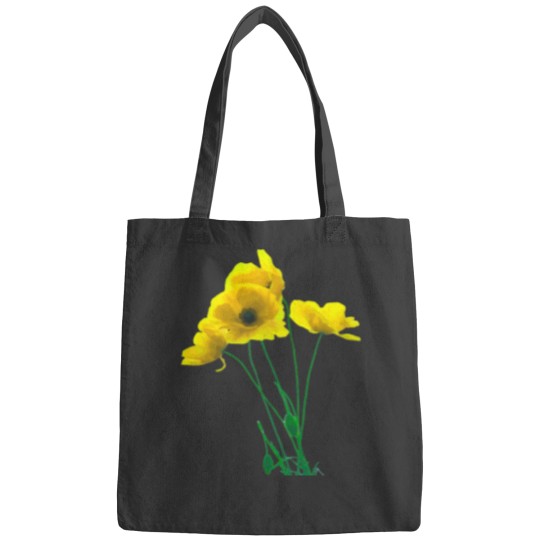 Discover Yellow Californias Poppy Artistic Design Vector Classic Bags