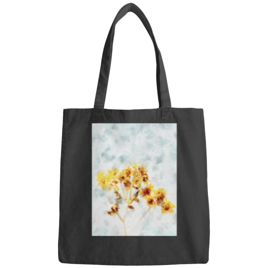 Discover Yellow Flowers Watercolor Long Bags