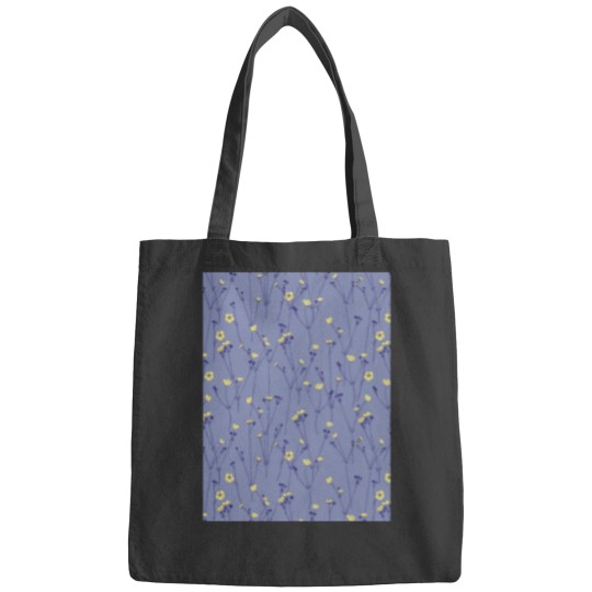 Discover Buttercups - Blue Violet Graphic Bags