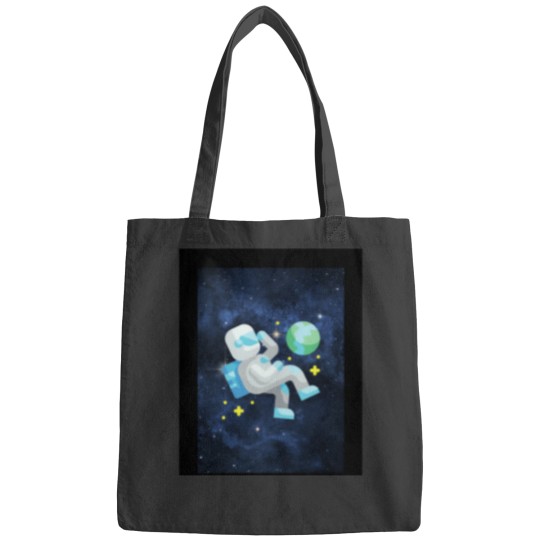 Discover Astronaut Cosmic Sound And Astronaut SPACE PLANET Galaxy universe MUSIC COOL TRENDY DESIGNS Bags