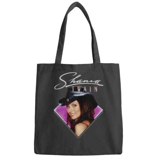 Discover  Shania Twain Purple Photo White Text Bags