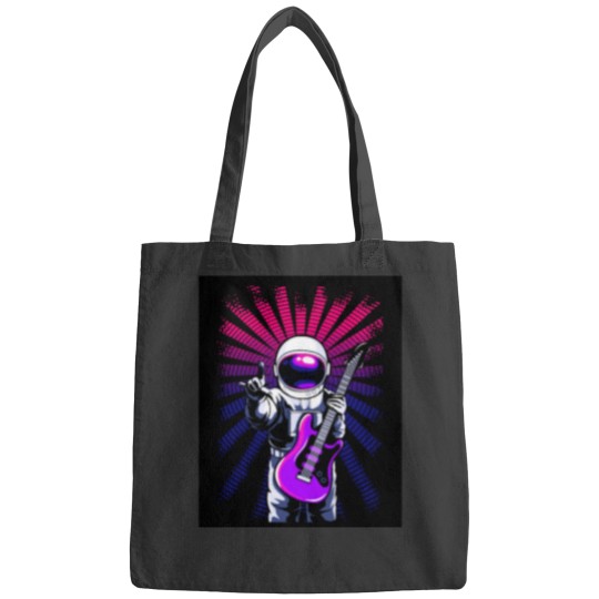 Discover cosmic guitar player, a guitar design to all astronaut,space and guitar lovers. Graphic Classic Bags