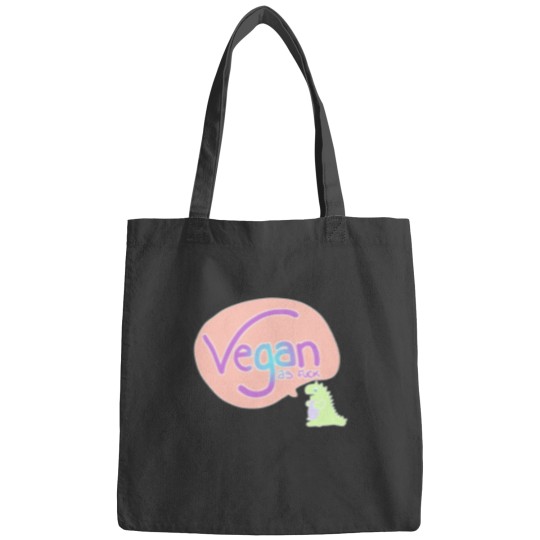 Discover Vegan as fucks kawaii pastel dinosaur Bags