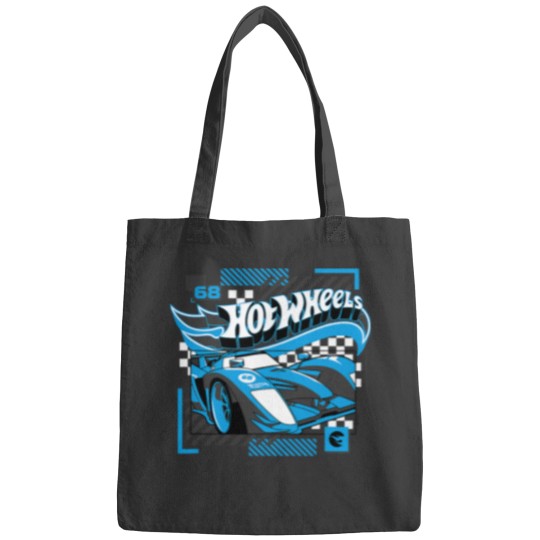 Discover Hot Wheelsss Blue Geometric Race Car Bags