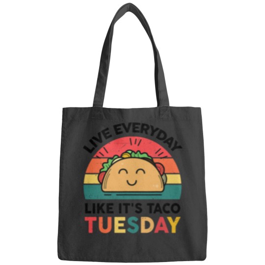 Discover Funny Everyday Likes Taco Tuesday Cute Taco Bags