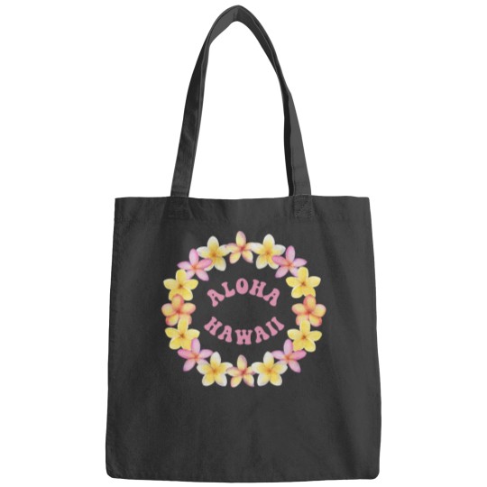 Discover Aloha Hawaii Flower Lei Bags
