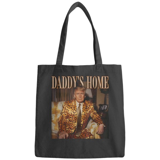 Discover Daddy's Home Trump Bags Trump 2024 Leopard Funny MAGA Bags