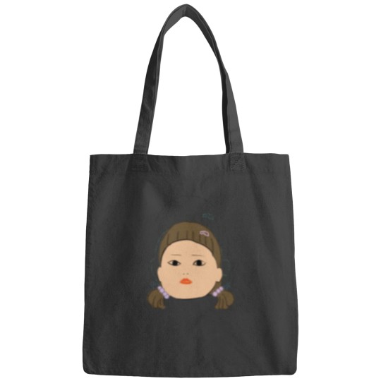 Discover The Squid Cosplay robot doll shadow background Bags
