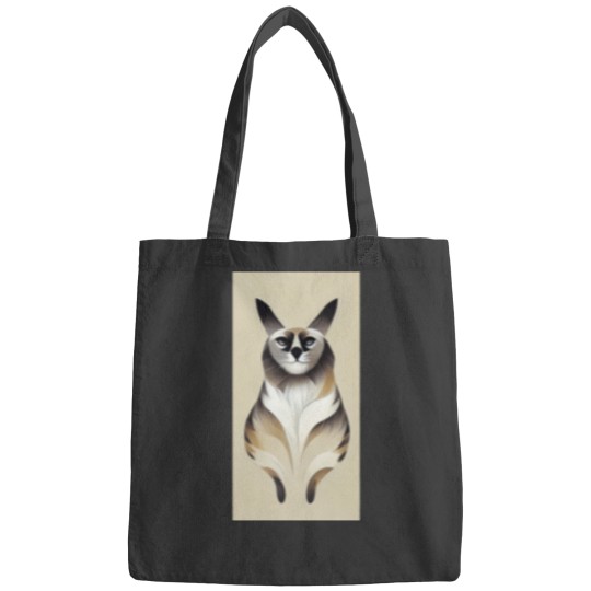 Discover Abstract Balinese cat Bags