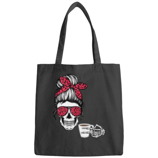 Discover messy bun halloween apparel coffee lover Bags