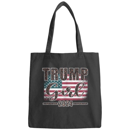 Discover Trump Girl 2024 Pro Trump Supporter for Women Leopard Print Tank Top Bags