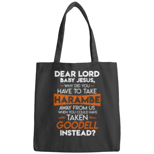 Discover Why take Harambe and not Goodell CIN Bags