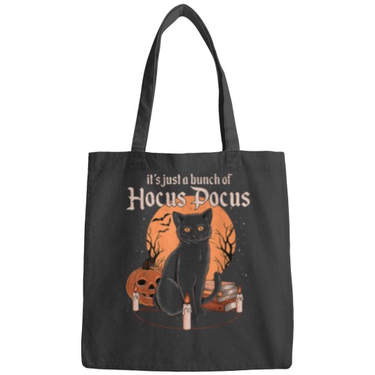 Discover Funny This cool This awesome It_s Just A Bunch Of Hocus Gift Halloween Black Catt Bags