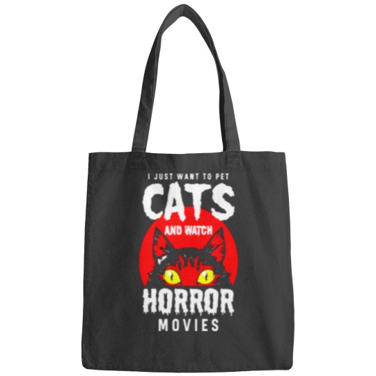 Discover Cats And Horror Movies Bags
