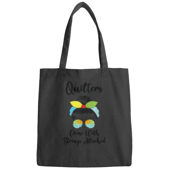 Discover Funny Quilters Come With Strings Attached - Funny Quilters Come With Strings Attached Grandma Mom Gi Bags