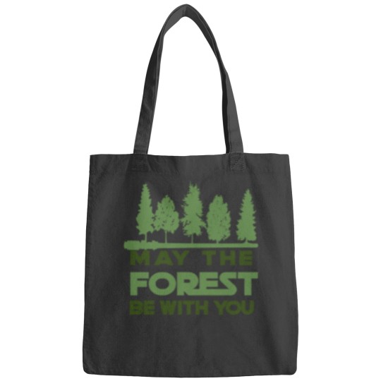 Discover May the Forest be With you Bags