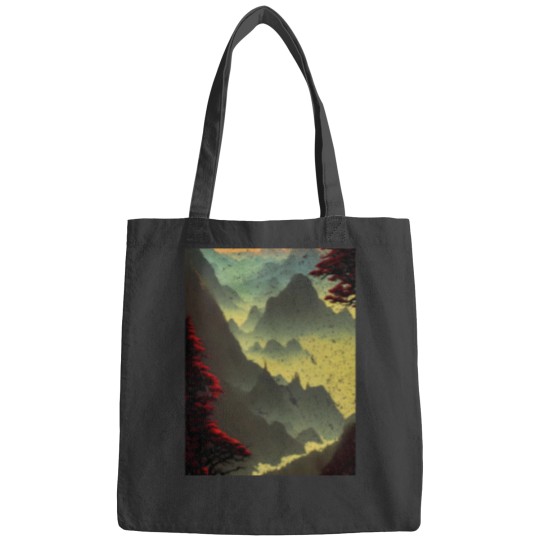 Discover Yellow valley Graphic Bags
