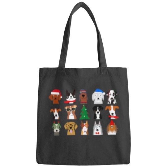Discover Feliz Navidog Christmas Dogs Santa Dog Pajama Ligh Bags