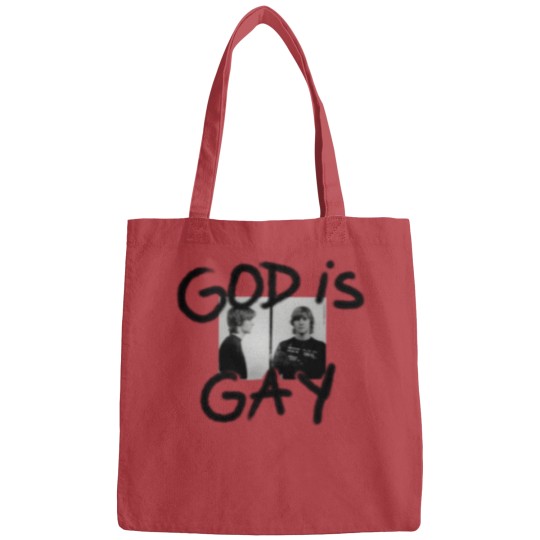 Discover God Is Gay Kurt Cobain Sticker Bags