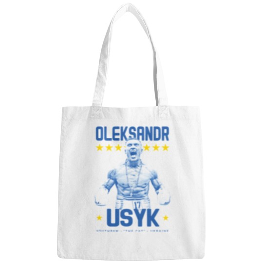 Discover Affiche de boxe Oleksandr Le chat Usyk Bags