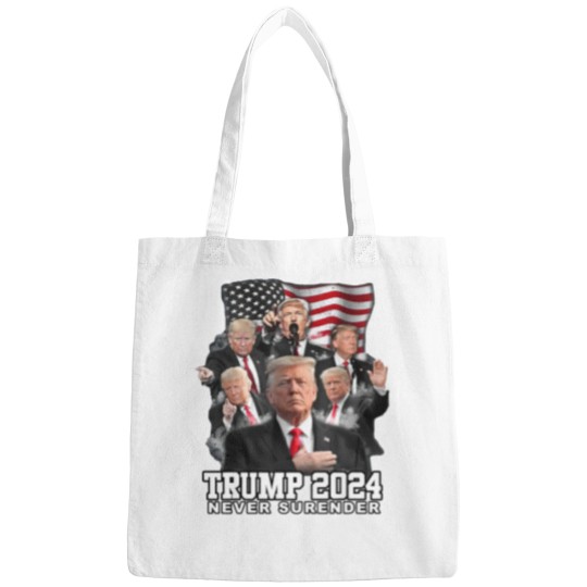 Discover President Donald J Trump 2024 Never Surrender Bags