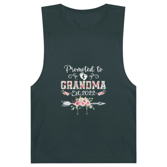 Discover Promoted To Grandma Floral Leveled Up To Grandma Barnard Tanks