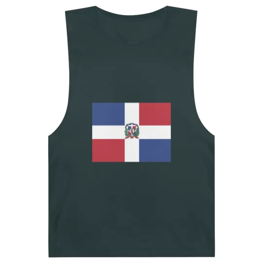 Discover AIFRIS Dominican Republic Flag Cotton Barnard Tanks
