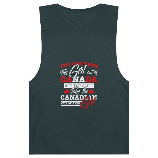 Discover Canadian Girl Women Gifts Maple Leaf Canada Barnard Tanks