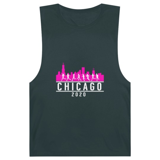 Discover Chicago Skyline Runners Barnard Tanks