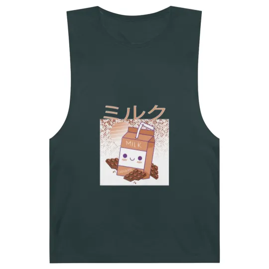 Discover Retro 90s Japanese Kawaii Chocolate Milk Shake Carton Barnard Tanks