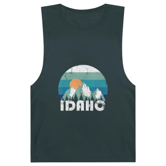 Discover Idaho State Retro Vintage Barnard Tanks