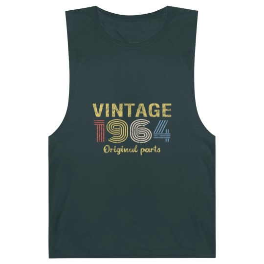 Discover 57th Birthday Barnard Tanks for Men - Retro Birthday - 1964 Original Parts
