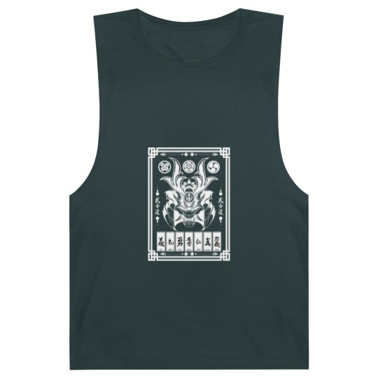 Discover Japanese Anime Kitsune Mask Samurai Oni Kanji Barnard Tanks